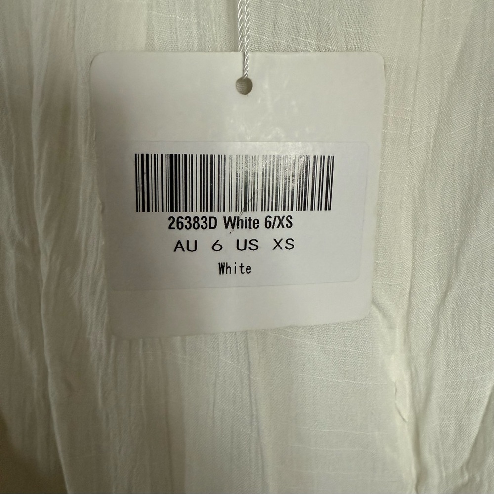 Selfie Leslie - Say You Love Me Embroidery and Frill Detail Dress White size xs - Picture 8 of 8